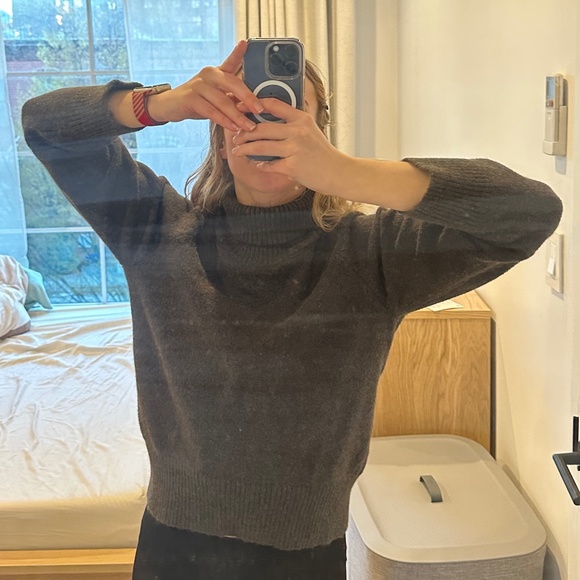 Wool-blendđź–¤mock neck sweater - Picture 2 of 4